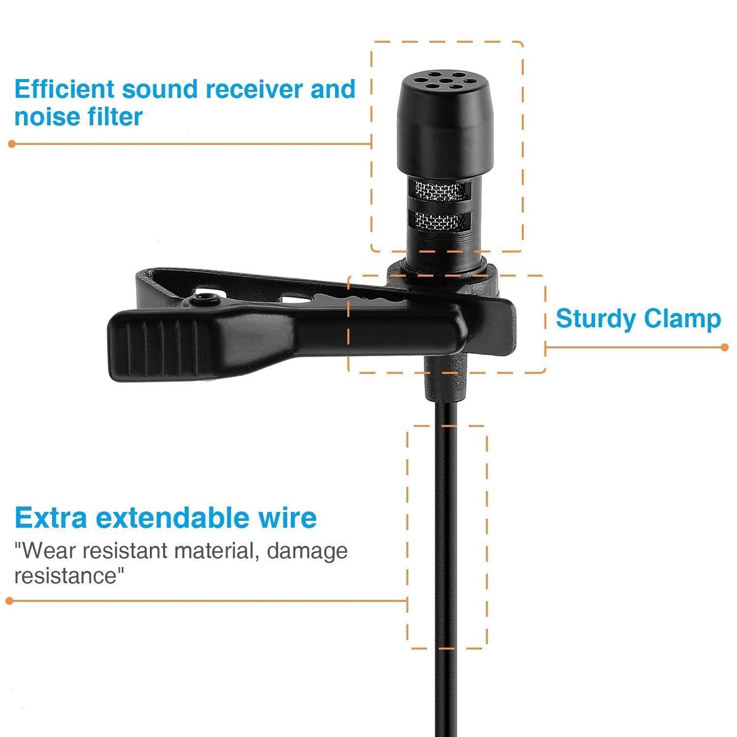 Dynamic Lapel Collar USB Mic