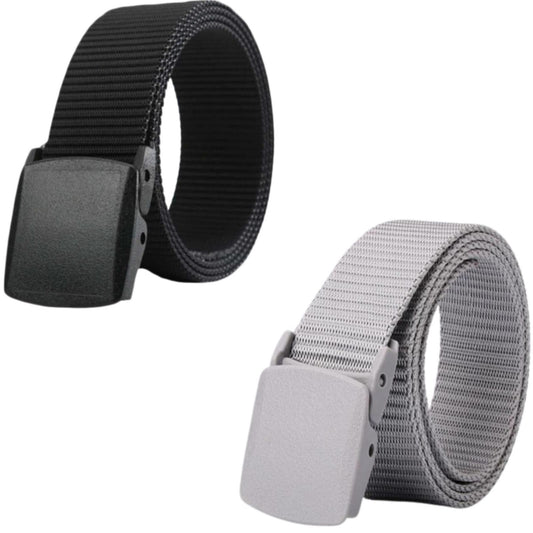 Unisex Canvas Belt (Pack Of 2)